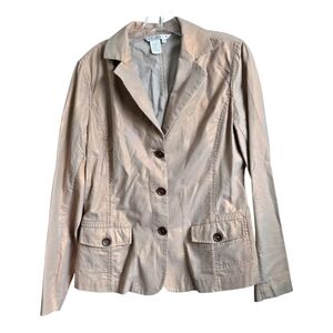 SPANNER Tan Blazer Tailored Lightweight Jacket, Size 6